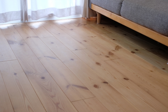 天然無垢材の床